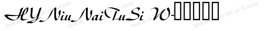 HYNiuNaiTuSi W字体转换